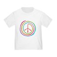 thumbnail image 1 of CafePress - Neon Spiral Peace Sign II Toddler T Shirt - Cute Toddler T-Shirt, 100% Cotton, 1 of 4