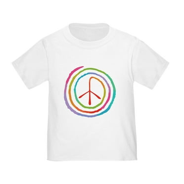 CafePress - Neon Spiral Peace Sign II Toddler T Shirt - Cute Toddler T-Shirt, 100% Cotton