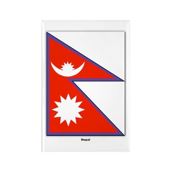 CafePress - Nepal Nepalese Flag - Rectangle Magnet, 2"x3" Refrigerator Magnet