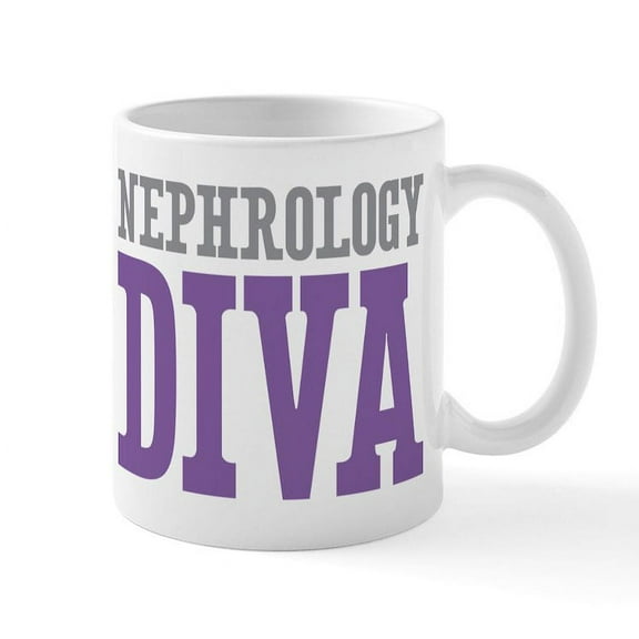 CafePress - Nephrology DIVA Mug - 11 oz Ceramic Mug - Novelty Coffee Tea Cup
