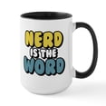 thumbnail image 1 of CafePress - Nerd Is The Word - 15 oz Ceramic Large White Novelty Mug, 1 of 4