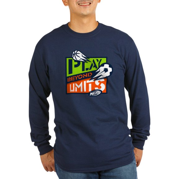 CafePress - Nerf Beyond Limits Long Sleeve T Shirt - Long Sleeve Dark T-Shirt