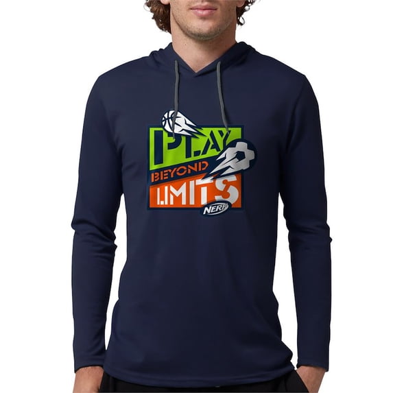 CafePress - Nerf Beyond Limits Long Sleeve T Shirt - Mens Hooded Shirt