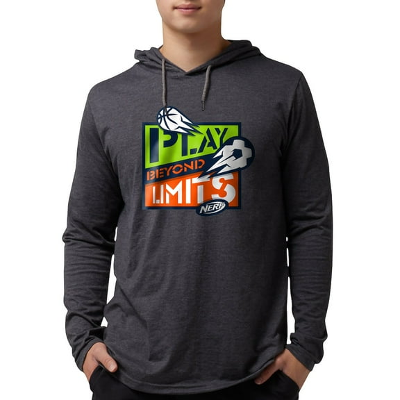 CafePress - Nerf Beyond Limits Long Sleeve T Shirt - Mens Hooded Shirt