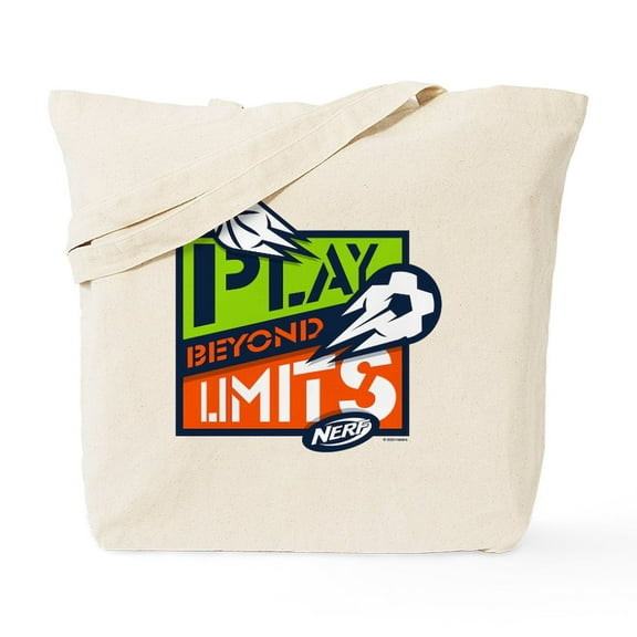 CafePress - Nerf Beyond Limits - Unisex Canvas Tote Bag, Beige, 1-Piece