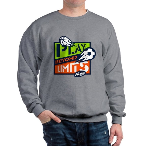 CafePress - Nerf Beyond Limits Sweatshirt - Crew Neck Sweatshirt