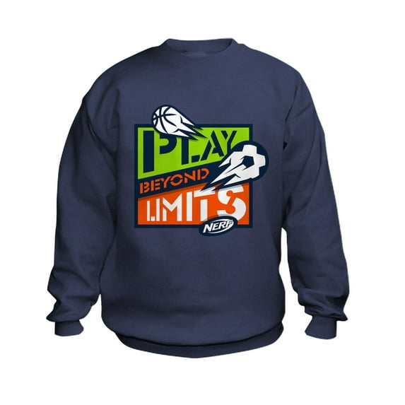 CafePress - Nerf Beyond Limits Sweatshirt - Kids Sweatshirt, Youth Crew Neck Sweatshirt