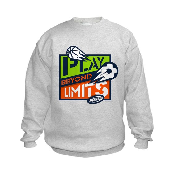 CafePress - Nerf Beyond Limits Sweatshirt - Kids Sweatshirt, Youth Crew Neck Sweatshirt