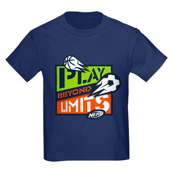 CafePress - Nerf Beyond Limits T Shirt - Dark T-Shirt Kids XS-XL
