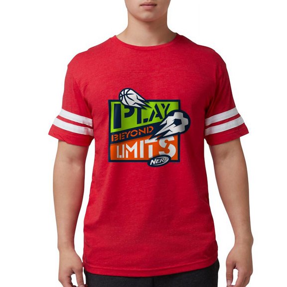 CafePress - Nerf Beyond Limits T Shirt - Mens Football Shirt