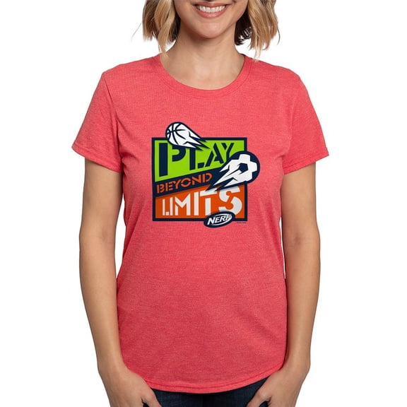 CafePress - Nerf Beyond Limits T Shirt - Womens Tri-blend T-Shirt