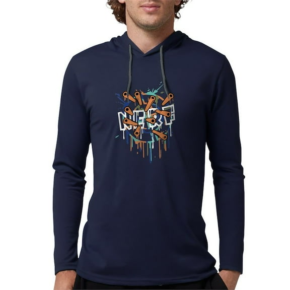 CafePress - Nerf Bullseye Long Sleeve T Shirt - Mens Hooded Shirt
