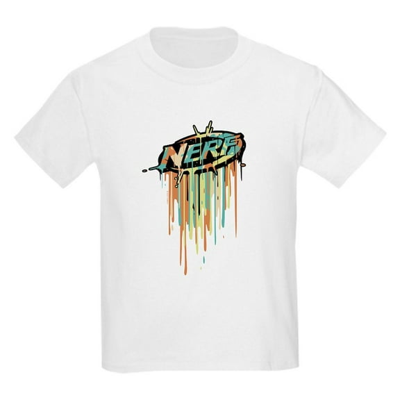 CafePress - Nerf Classic Melted Logo T Shirt - Light T-Shirt Kids XS-XL