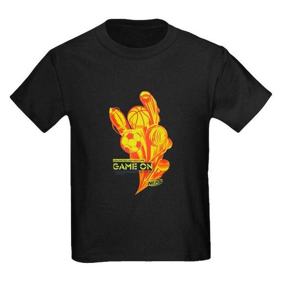 CafePress - Nerf Game On Sports T Shirt - Dark T-Shirt Kids XS-XL