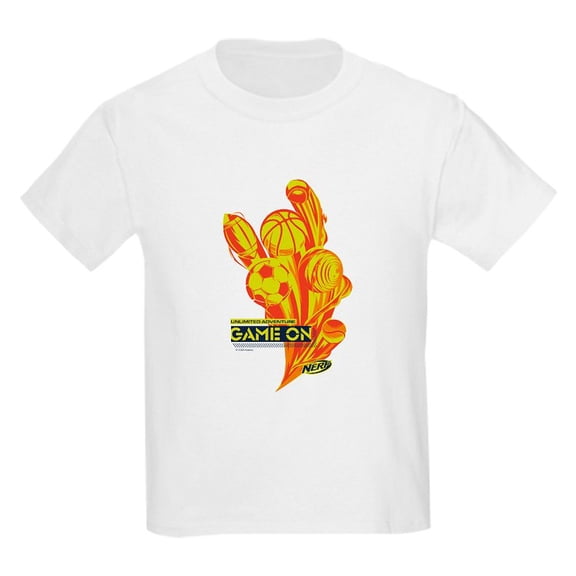 CafePress - Nerf Game On Sports T Shirt - Light T-Shirt Kids XS-XL