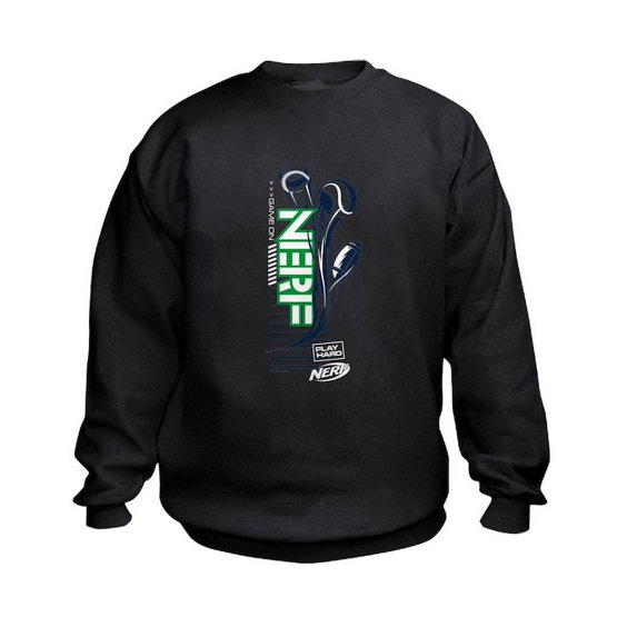 CafePress - Nerf Game On Sweatshirt - Kids Sweatshirt, Youth Crew Neck Sweatshirt