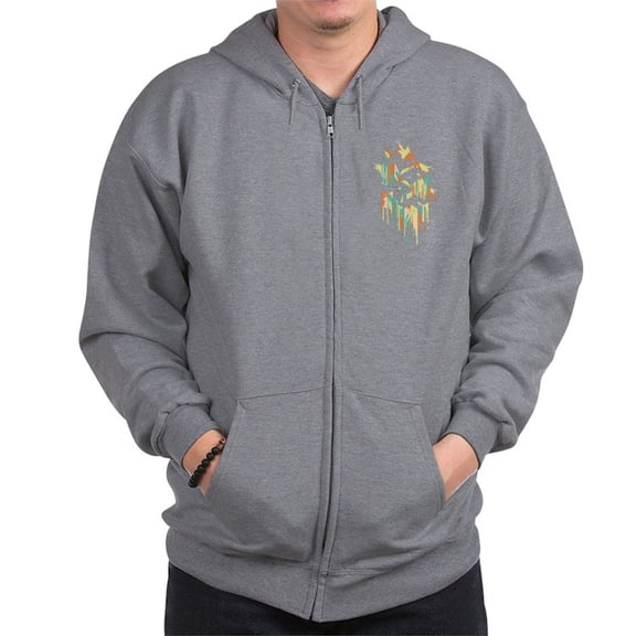 CafePress - Nerf Melted Camo Sweatshirt - Zip Hoodie, Classic Hooded Sweatshirt with Metal Zipper