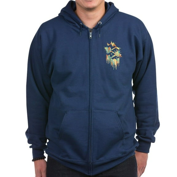 CafePress - Nerf Melted Camo Sweatshirt - Zip Hoodie, Classic Hooded Sweatshirt with Metal Zipper