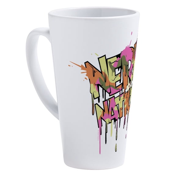 CafePress - Nerf Nation - 17 Oz White Ceramic Latte Mug