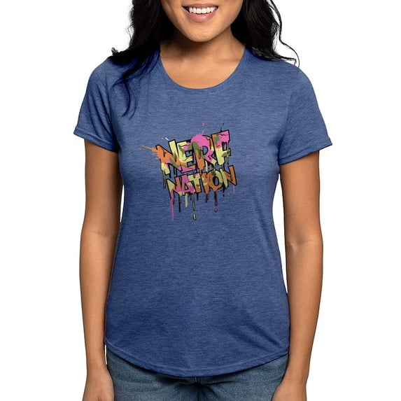 CafePress - Nerf Nation T Shirt - Womens Tri-blend T-Shirt