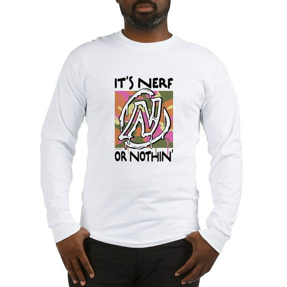 CafePress - Nerf Or Nothin Camo Long Sleeve T Shirt - Unisex Cotton Long Sleeve T-Shirt