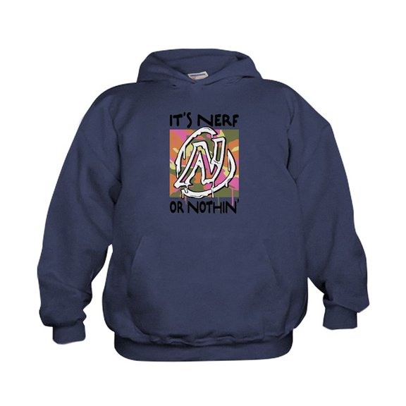CafePress - Nerf Or Nothin Camo Sweatshirt - Kids Hooded Sweatshirt, Classic Hoodie