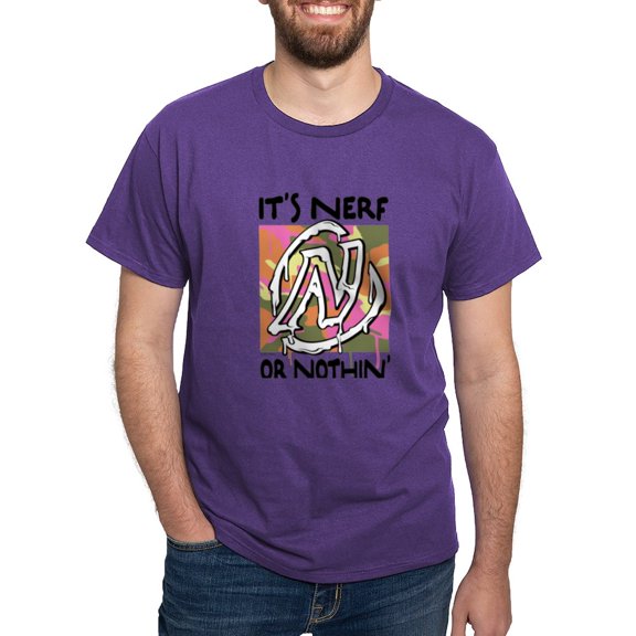 CafePress - Nerf Or Nothin Camo T Shirt - Men's Classic Graphic Cotton T-Shirt