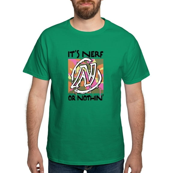 CafePress - Nerf Or Nothin Camo T Shirt - Men's Classic Graphic Cotton T-Shirt