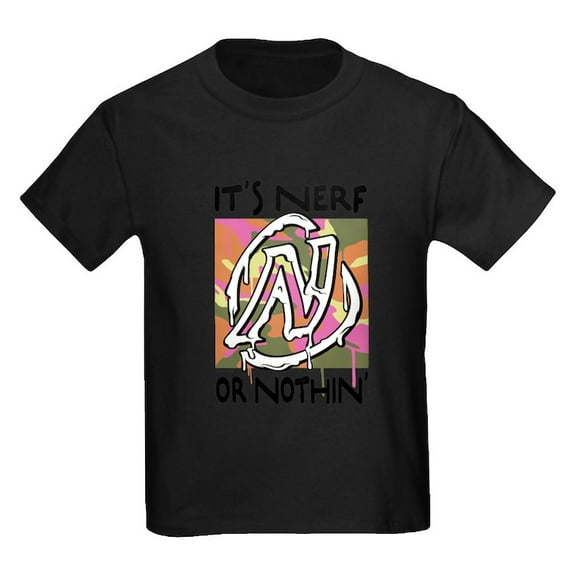 CafePress - Nerf Or Nothin Camo T Shirt - Dark T-Shirt Kids XS-XL