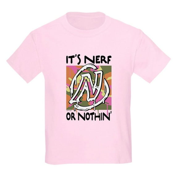 CafePress - Nerf Or Nothin Camo T Shirt - Light T-Shirt Kids XS-XL