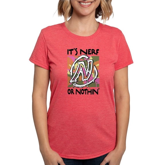 CafePress - Nerf Or Nothin Camo T Shirt - Womens Tri-blend T-Shirt