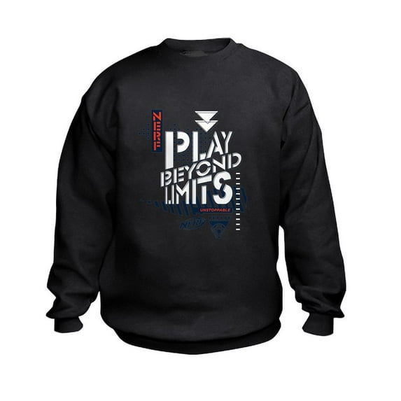 CafePress - Nerf Play Beyond Limits Sweatshirt - Kids Sweatshirt, Youth Crew Neck Sweatshirt