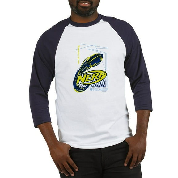 CafePress - Nerf Ready To Win Baseball Jersey - Cotton Baseball Jersey, 3/4 Raglan Sleeve Shirt