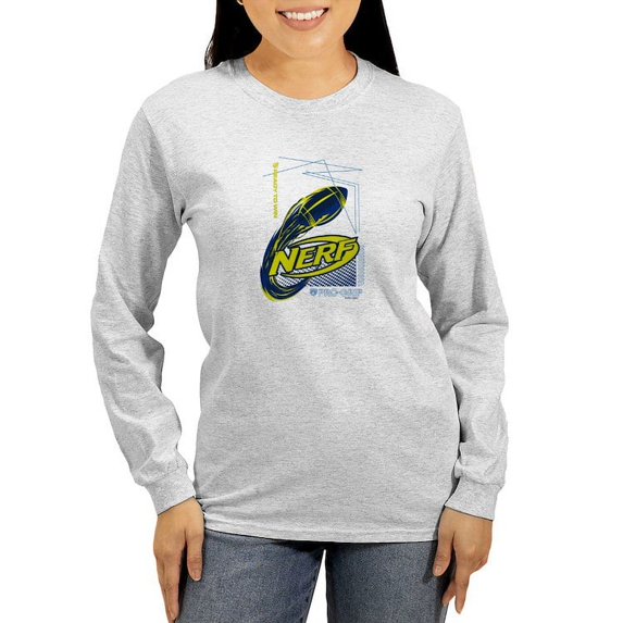 CafePress - Nerf Ready To Win Long Sleeve T Shirt - Women's Long Sleeve Graphic Casual T-Shirt