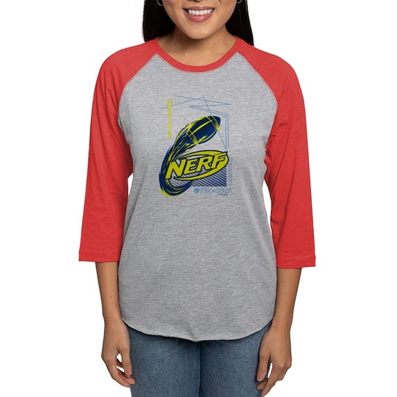 CafePress - Nerf Ready To Win Long Sleeve T Shirt - Womens Baseball Tee