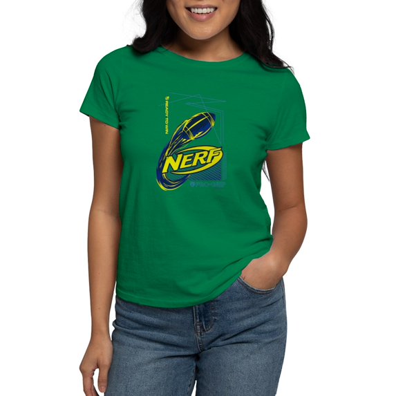 CafePress - Nerf Ready To Win T Shirt - Women's Traditional Fit Dark T-Shirt