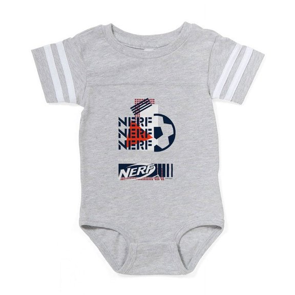 CafePress - Nerf Soccer Unstoppable - Cute Infant Baby Football Bodysuit