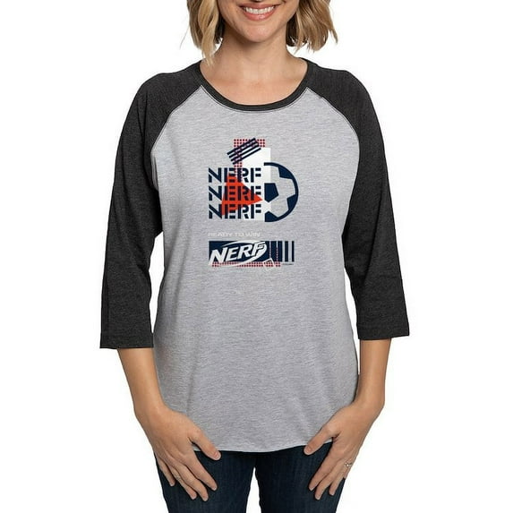 CafePress - Nerf Soccer Unstoppable Long Sleeve T Shirt - Womens Baseball Tee