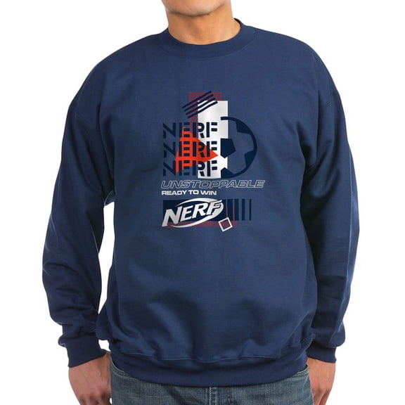 CafePress - Nerf Soccer Unstoppable Sweatshirt - Classic Crew Neck Sweatshirt