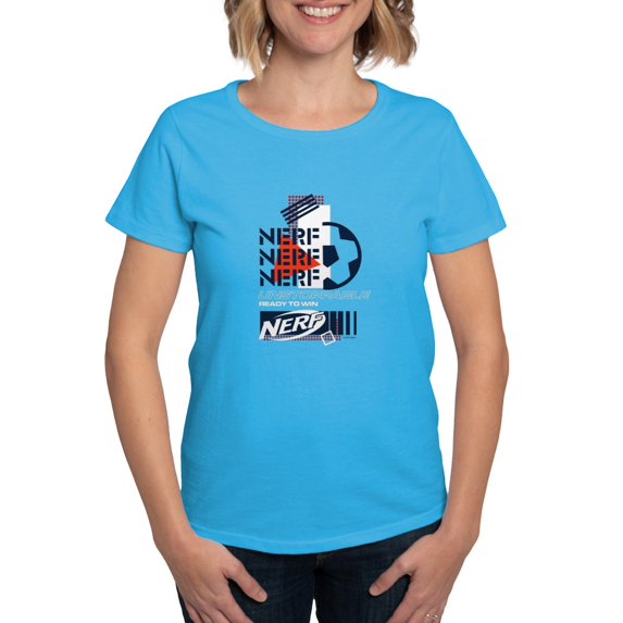 CafePress - Nerf Soccer Unstoppable T Shirt - Women's Traditional Fit Dark T-Shirt