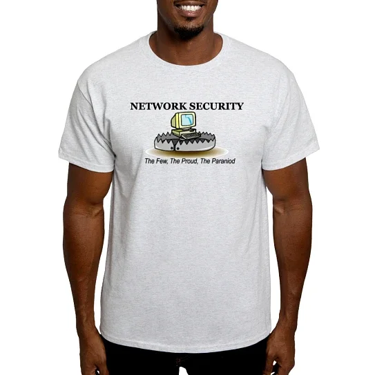 CafePress - Network Security T Shirt - Men's Classic Cotton T-Shirts