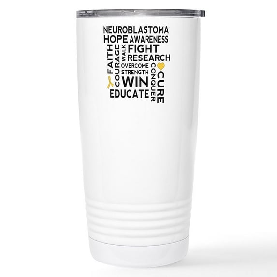 CafePress - Neuroblastoma Walk Mugs - Insulated Stainless Steel Travel Tumbler 20 oz.