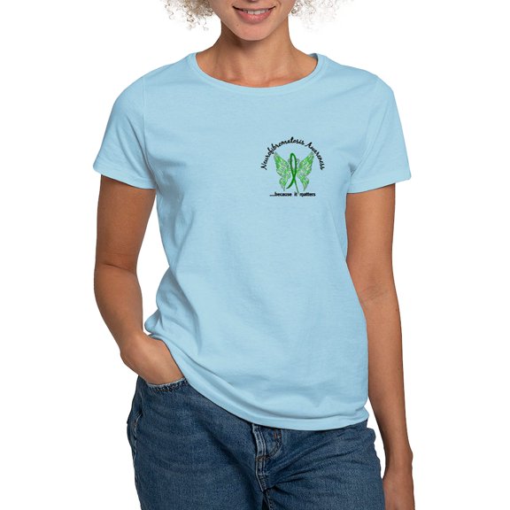 CafePress - Neurofibromatosis Butterfly Women's Light T Shirt - Women's Classic T-Shirt