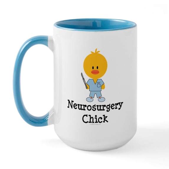 CafePress - Neurosurgery Chick Large Mug - 15 oz Ceramic Large White Novelty Mug