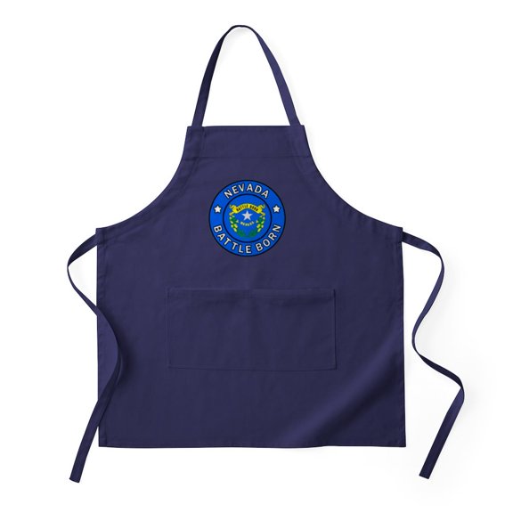 CafePress - Nevada Apron (Dark) - Kitchen Apron with Pockets, Grilling Apron, Baking Apron