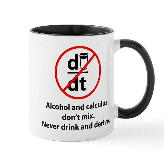 CafePress - Never Drink And Derive Mug - 11 oz Ceramic Mug - Novelty Coffee Tea Cup