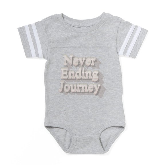 CafePress - Never Ending Journey - Cute Infant Baby Football Bodysuit