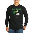 thumbnail image 1 of CafePress - Never Give Up Stork And Frog Long Sleeve Dark T Sh - Long Sleeve Dark T-Shirt, 1 of 4