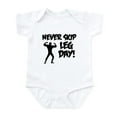 thumbnail image 1 of CafePress - Never Skip Leg Day Body Suit - Baby Light Bodysuit, Size Newborn - 24 Months, 1 of 4