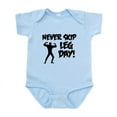 thumbnail image 1 of CafePress - Never Skip Leg Day Body Suit - Baby Light Bodysuit, Size Newborn - 24 Months, 1 of 4